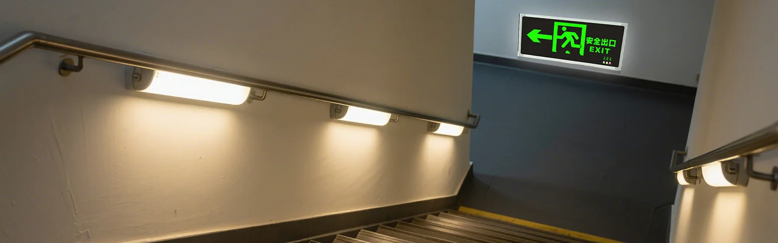 비상 조명의 배터리 기능