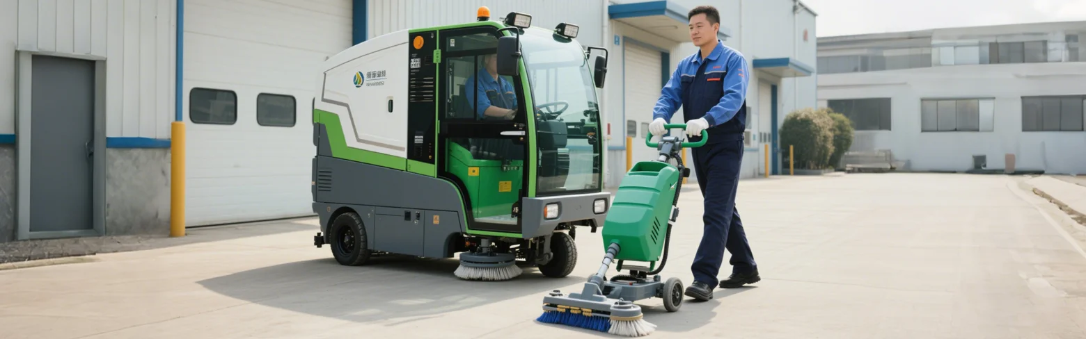 산업용 청소 차량의 배터리 기능