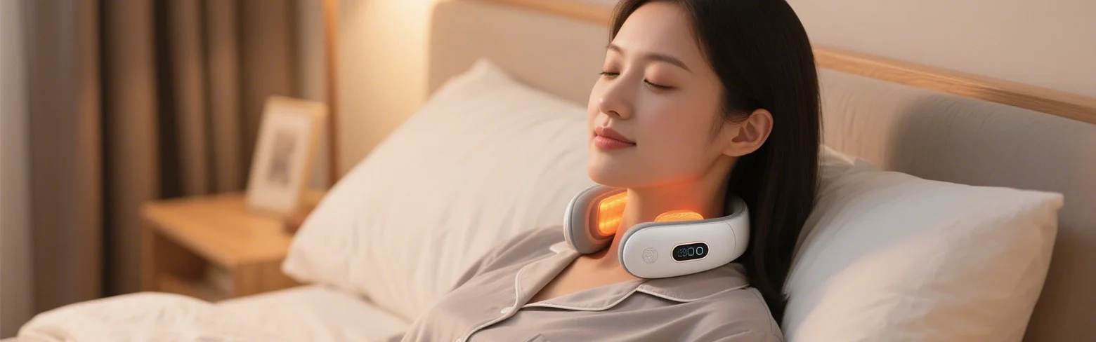 목 마사지에 배터리 응용