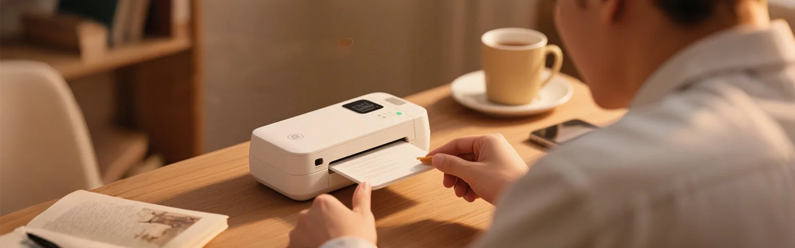 휴대용 프린터의 배터리 기능