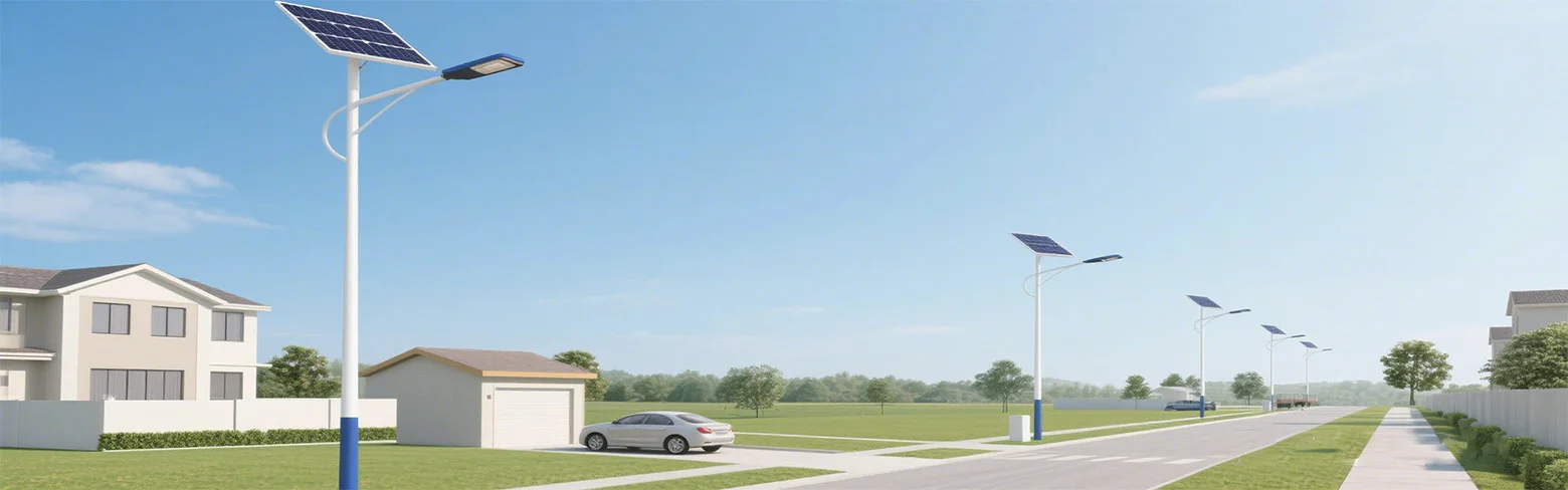 태양 가로등의 배터리 기능