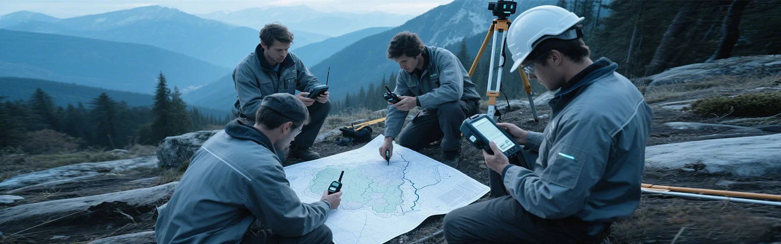 측량 장비의 배터리 기능